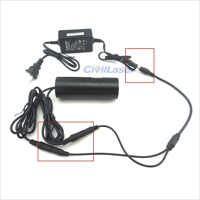 532nm 10mw Verde Adjustable Width  Laser Positioning Lamp Módulo láser Line Cross 2IN1
